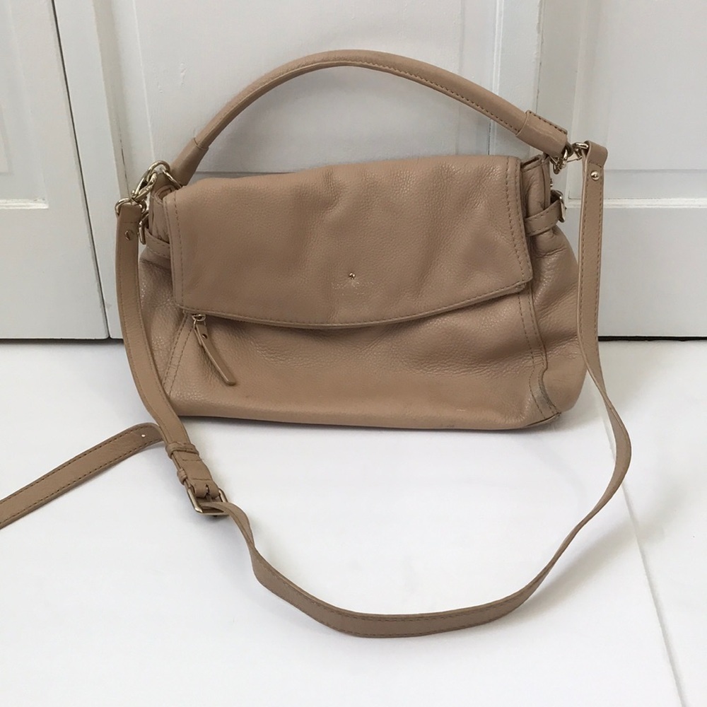 KATE SPADE Cobble Stone Little Minka Cream Shoulder Bag